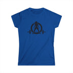 Goal Weight Strong AF - Women's Softstyle Tee - Black Print on Front & Back