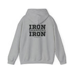Iron Sharpens Iron - Unisex Heavy Blend Hooded Sweatshirt - Black Logo