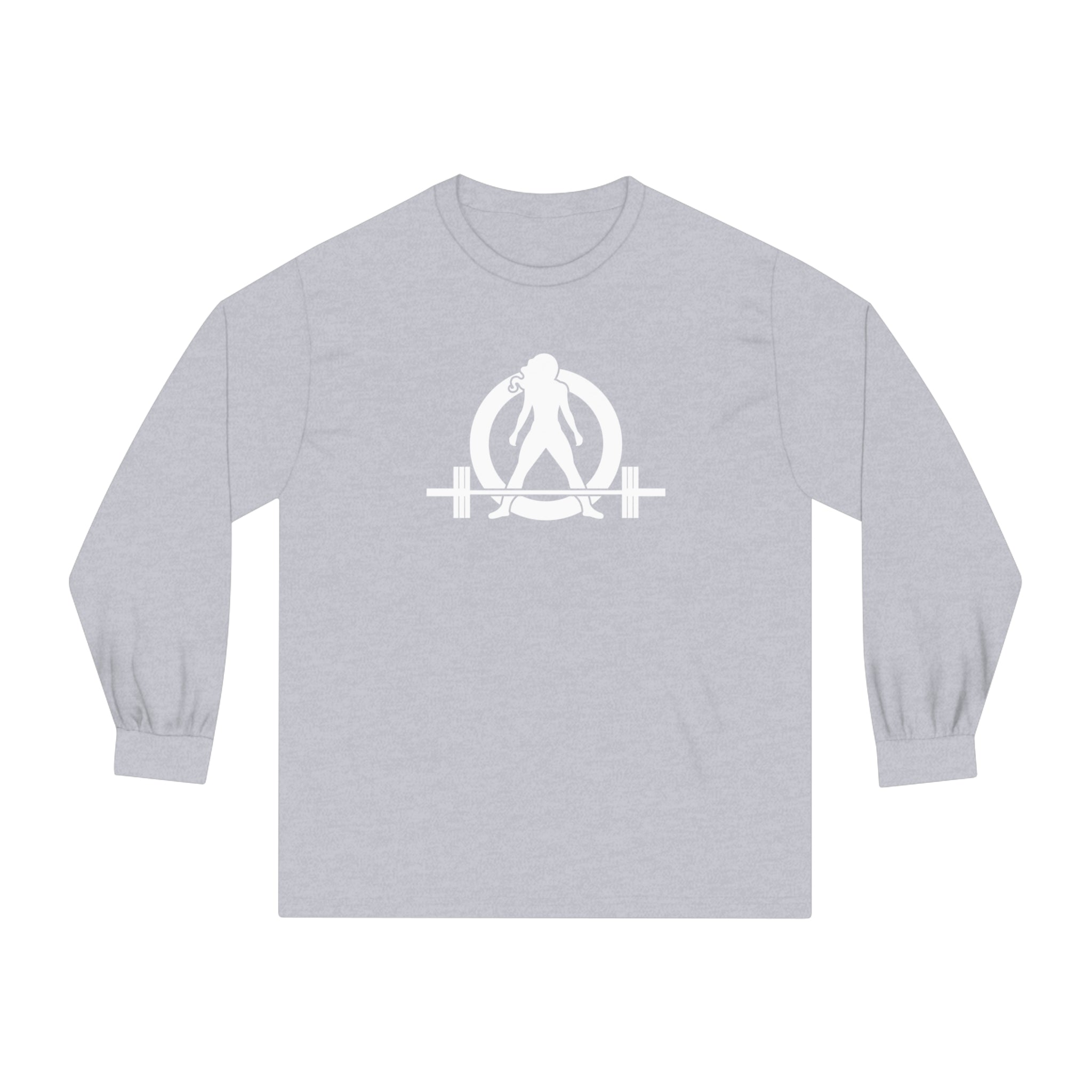 25 + 25 = 70 Unisex Classic Long Sleeve T-Shirt - White Print on Front & Back