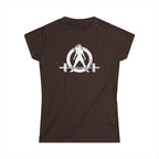 Kick Your Ass – Women’s Softstyle Tee | Distressed White Logo