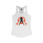 Halloween Deadlift - Women's Ideal Racerback Tank - Dark Logo - Plain Back