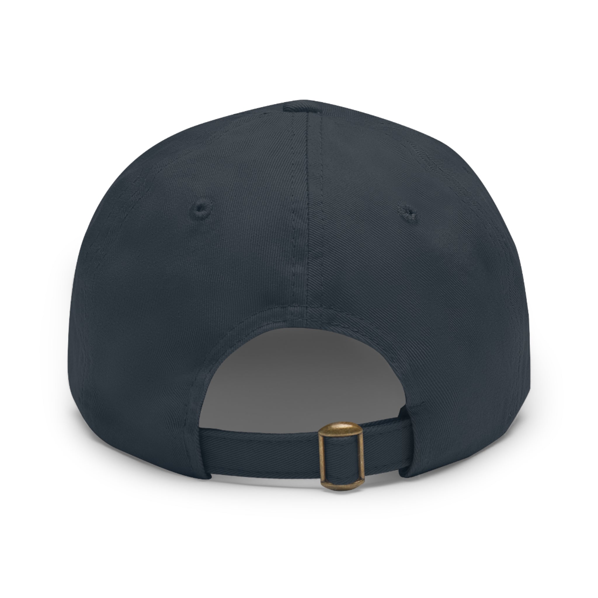 Built Different - Dad Hat with Leather Patch (Rectangle) - White Logo