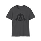 I Workout To Burn Off The Crazy - Unisex Softstyle T-Shirt - White Logo Front & Back