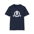Kick Your Ass – Unisex Softstyle Tee | Distressed White Front, Plain Back