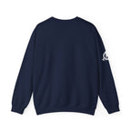 USA Barbell - Unisex Heavy Blend™ Crewneck Sweatshirt - White Logo