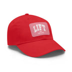 Lift Like A Girl Leather Patch Hat - White Font