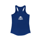 Built Different - Women's Ideal Racerback Tank - White Logo