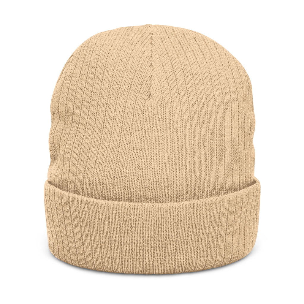 Grandma Lifts Embroidered Ribbed Knit Beanie