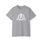 Strong Not Skinny – Unisex Ultra Cotton Tee (White Distressed Logo)