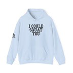 I Could Squat You – Black Logo Hoodie 🏋️‍♀️🔥