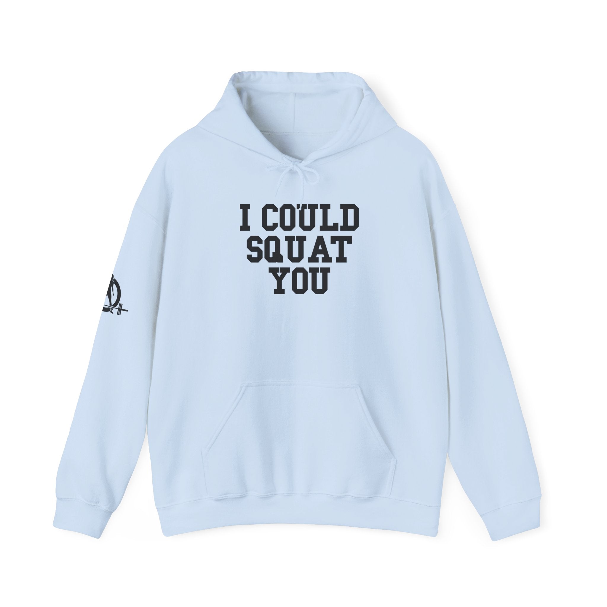 I Could Squat You – Black Logo Hoodie 🏋️‍♀️🔥