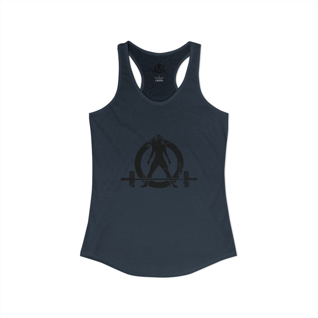 WWLW Distressed Black Logo - Racer Back Tank Top (Best Seller)