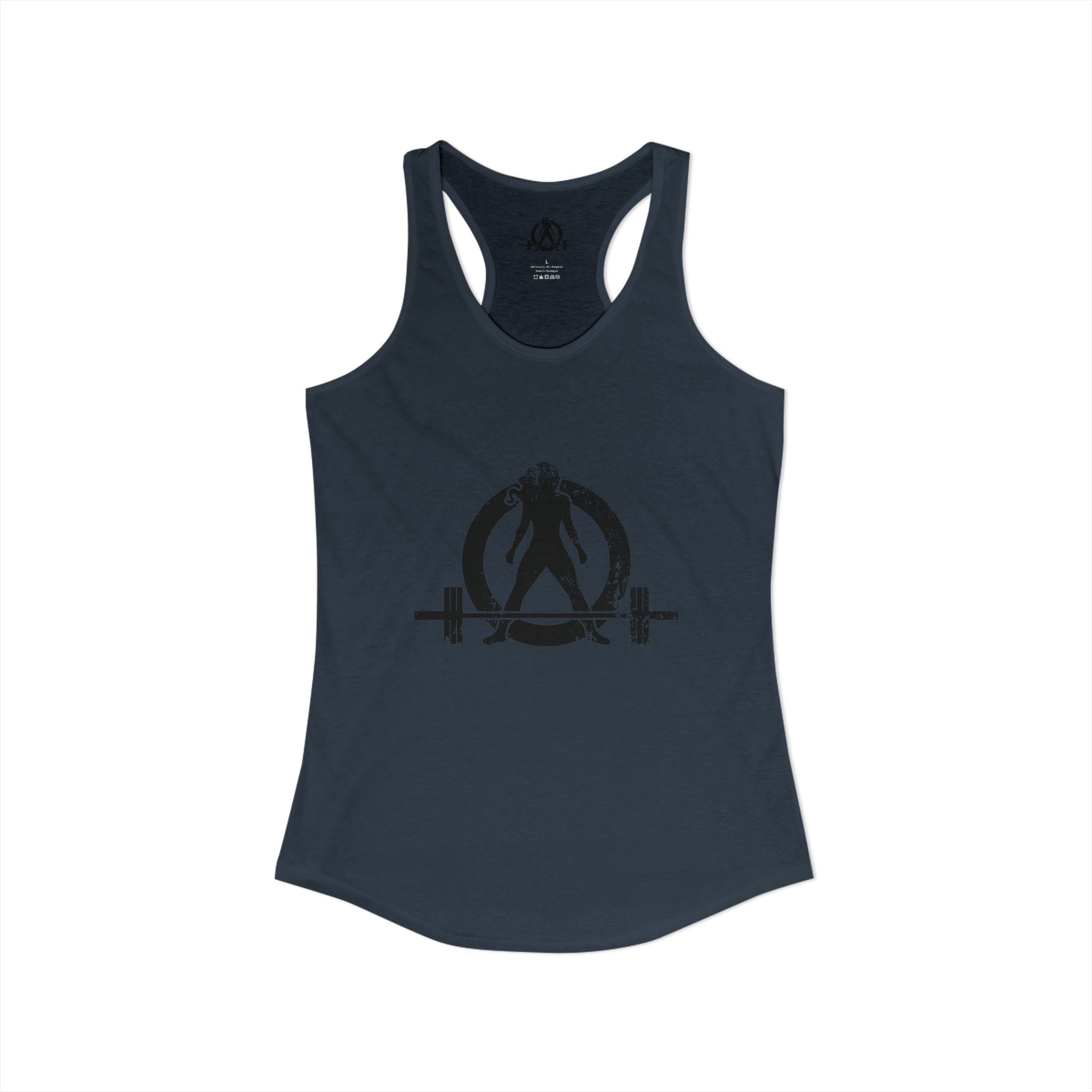 WWLW Distressed Black Logo - Racer Back Tank Top (Best Seller)