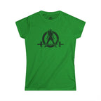I Could Squat You - Women's Softstyle Tee - Black - Front & Back Logo