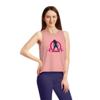 Women's Dancer Cropped Tank Top - Classic Color Logo Front