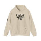 I Could Squat You – Black Logo Hoodie 🏋️‍♀️🔥