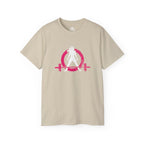 Distressed - Unisex Ultra Cotton Tee - Inverted Color Logo - Plain Back (BEST SELLER)