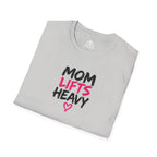 Mom Lifts Heavy – Unisex Softstyle Tee – Black Print