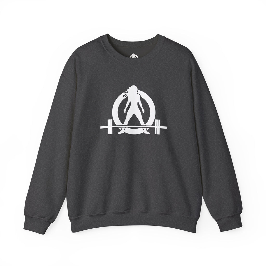 Grandma Lifts - Crewneck Sweatshirt — Front & Back White Logo