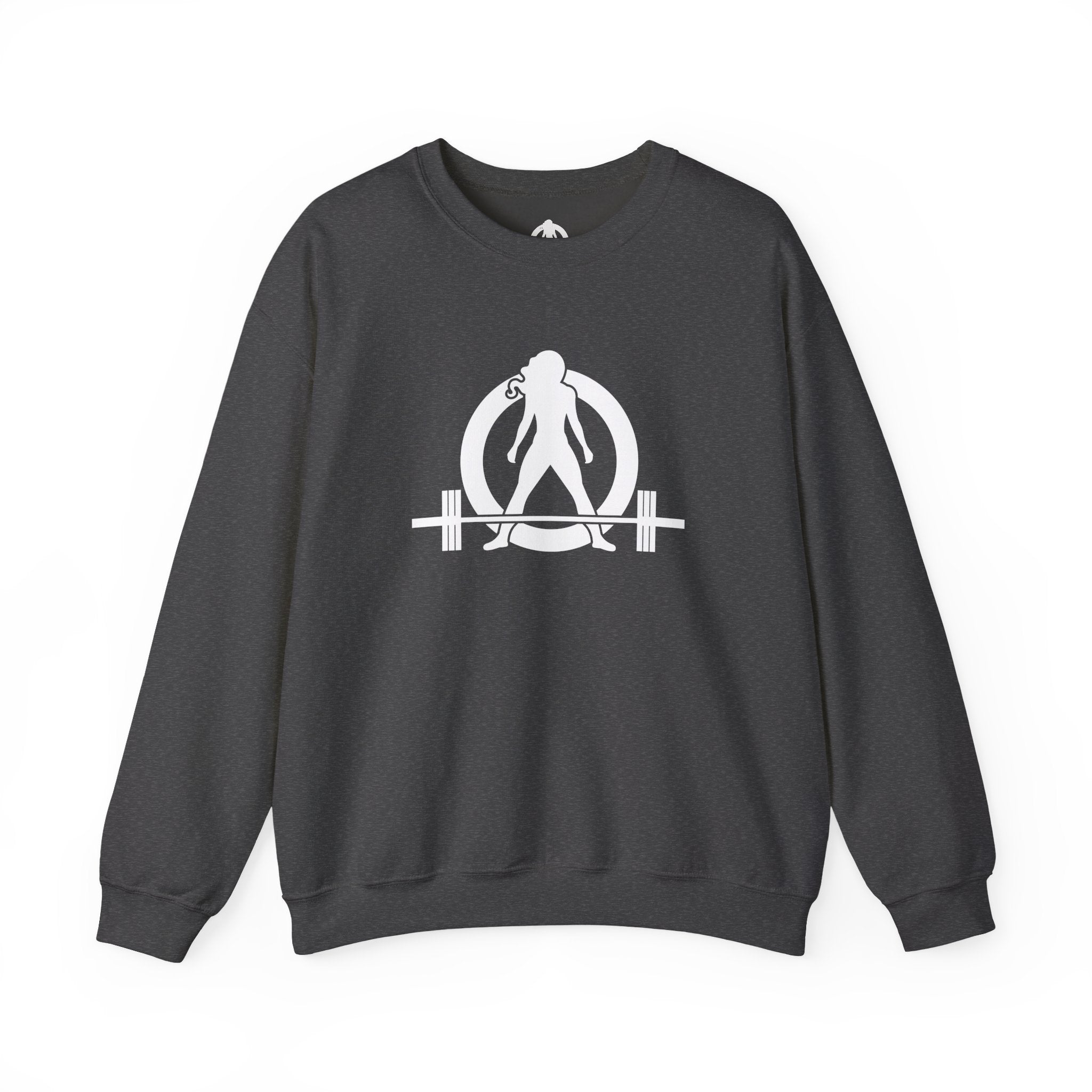 Grandma Lifts - Crewneck Sweatshirt — Front & Back White Logo