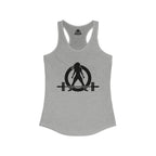 Iron Sharpens Iron - Women's Ideal Racerback Tank - Black Font - Print on Front & Back