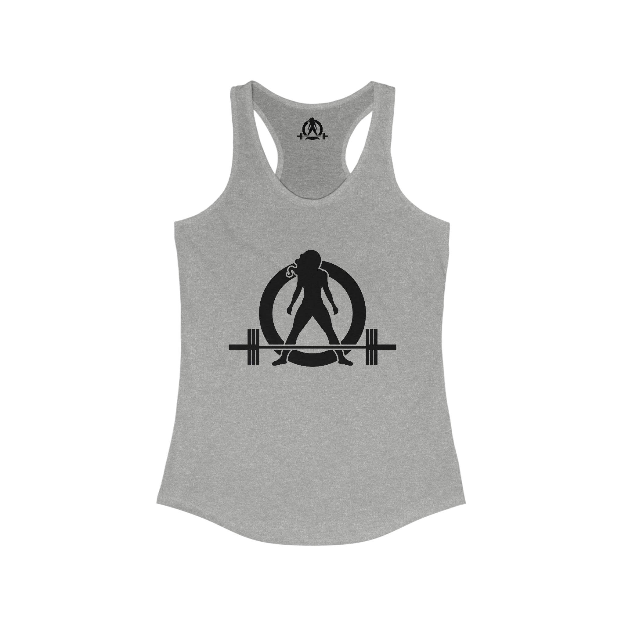 Iron Sharpens Iron - Women's Ideal Racerback Tank - Black Font - Print on Front & Back