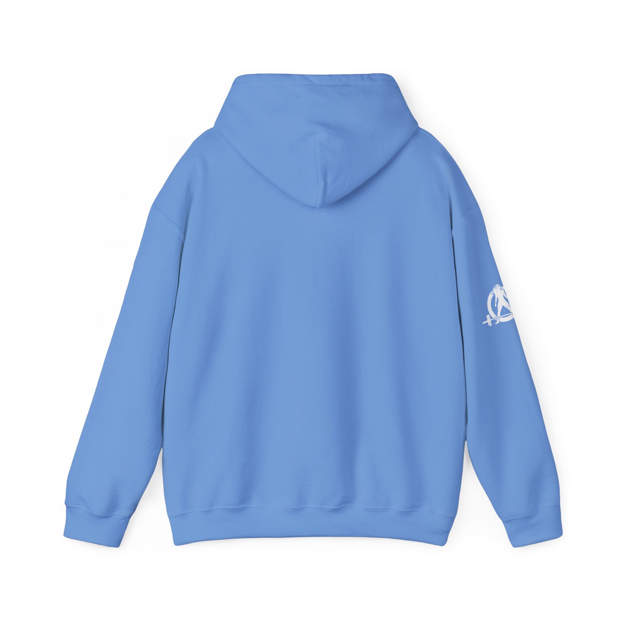 Lift Like.A Girl - Unisex Heavy Blend Hooded Sweatshirt - White Logo on Front & Right Sleeve