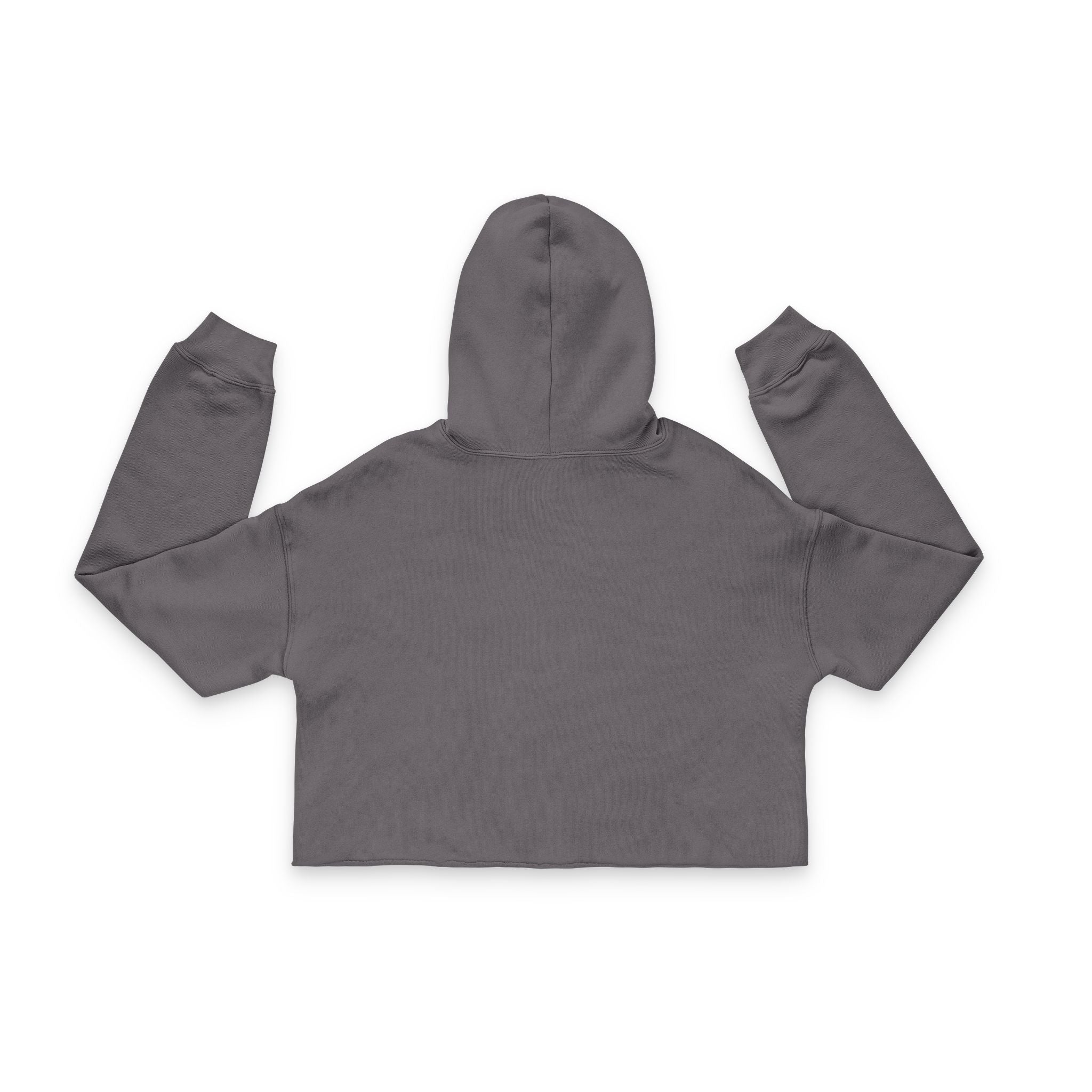 Strong Not Skinny - Cropped Hoodie - Black Logo