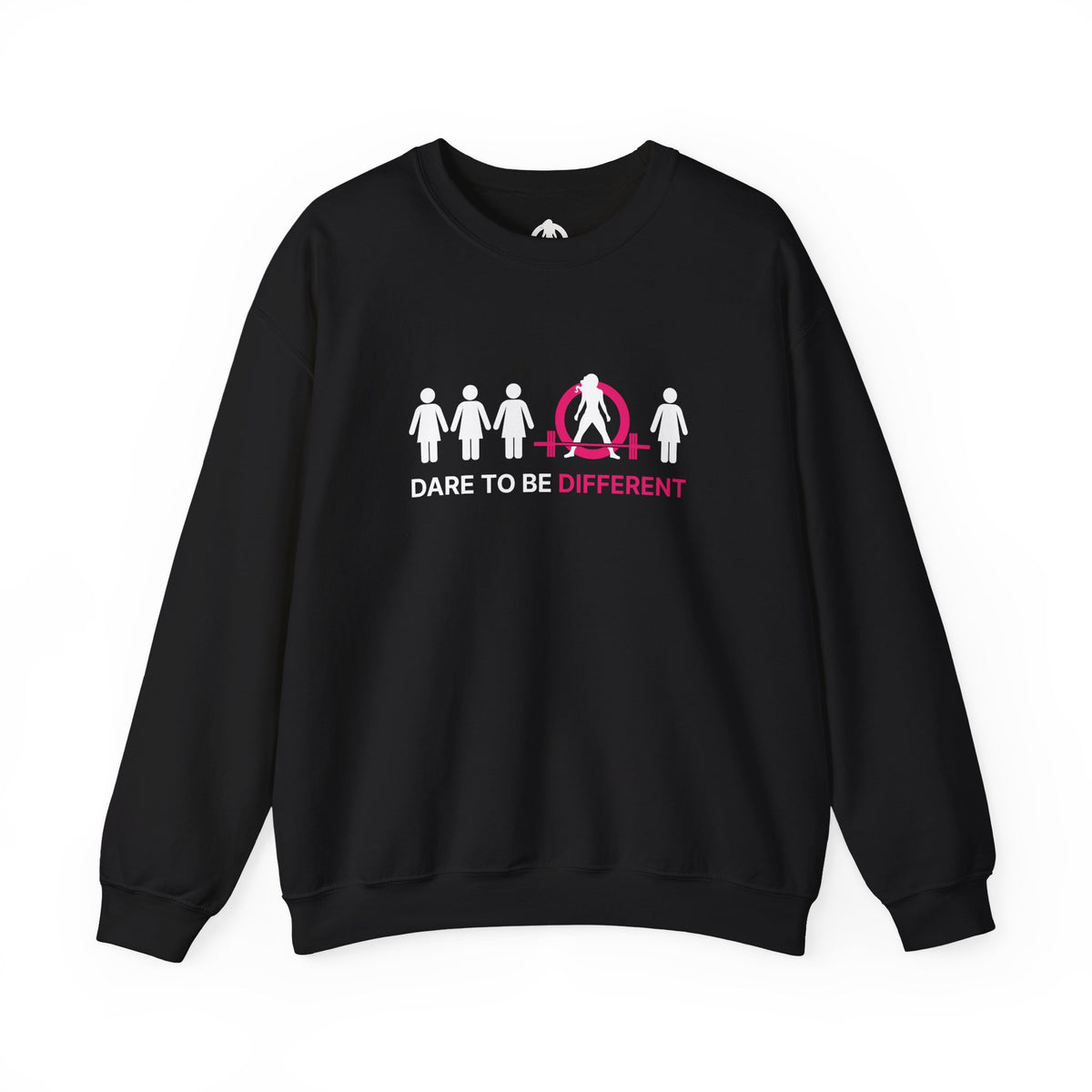 Dare To Be Different - Deadlift - Unisex Heavy Blend™ Crewneck Sweatshirt - Front Logo Plain Back