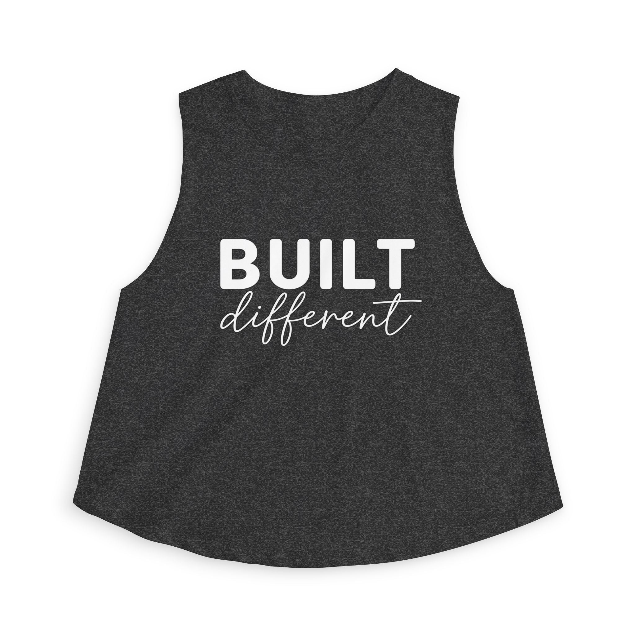 Built Different - Women's Crop Top - White Logo