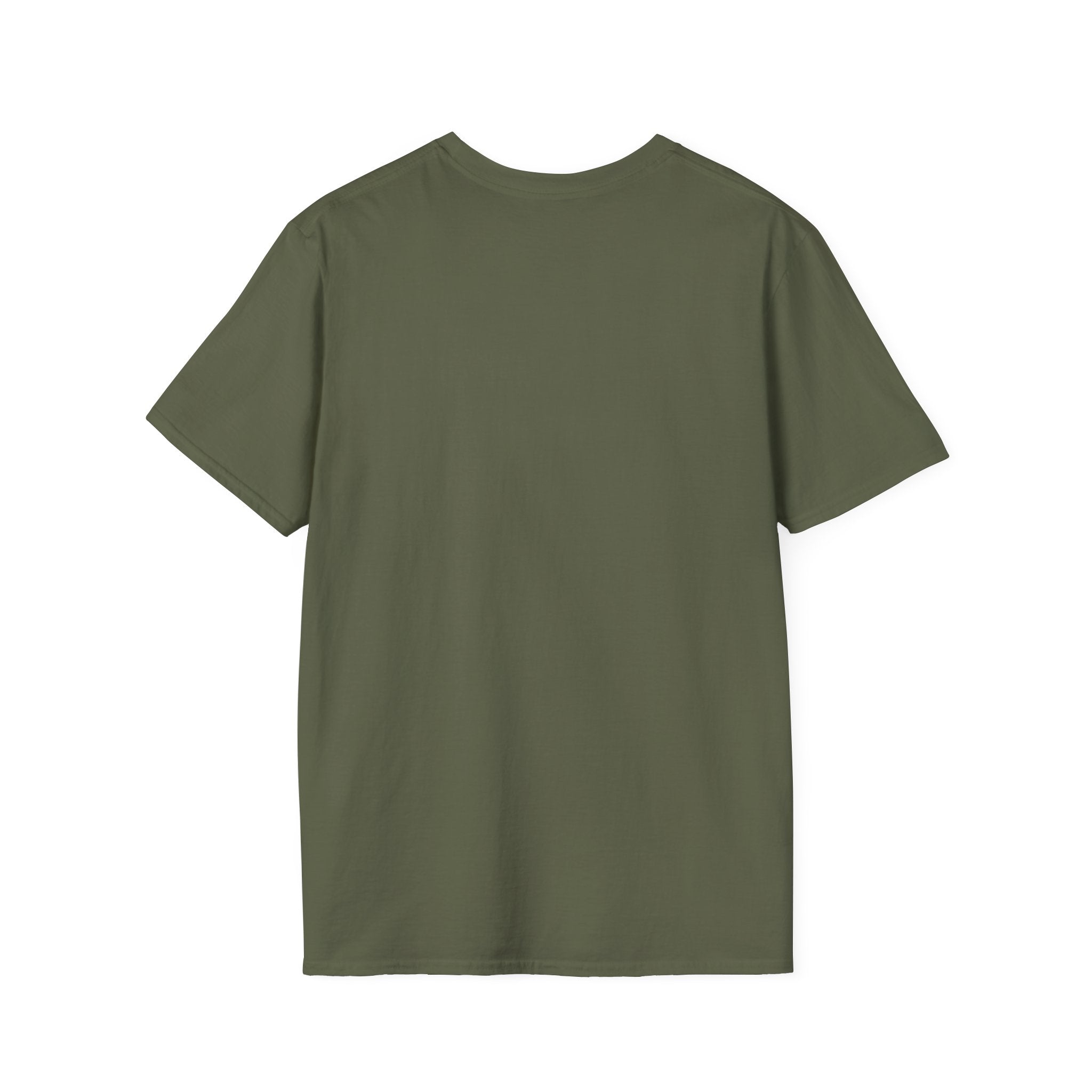 Built Different Unisex Softstyle T-Shirt — Front White Logo