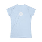 Squat Bench Deadlift Repeat - Women's Softstyle Tee -  Front & Back WWLW Logo