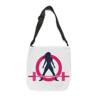 Adjustable Tote Bag (AOP) - Classic White Logo
