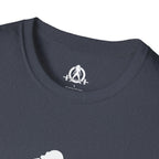 STRONG NOT SKINNY - Unisex Soft-style Tee - White Front & Back Logo