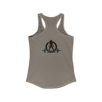 Everything Hurts & I'm Hungry - Women's Ideal Racerback Tank - Black Print Front & Back