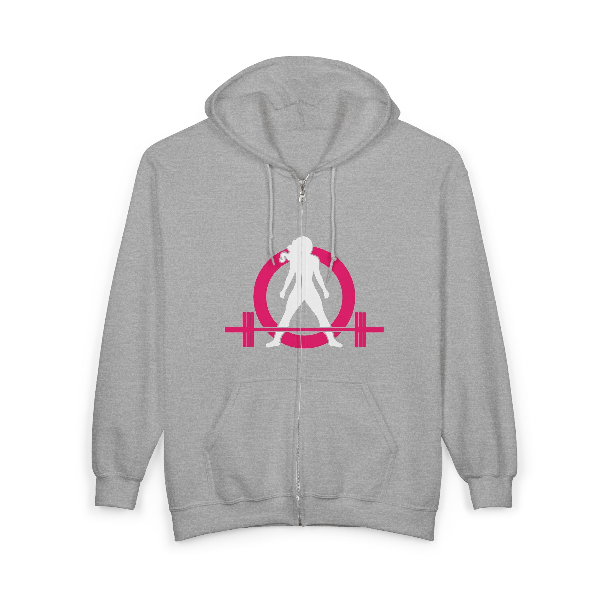 Unisex Heavy Blend™ Full Zip Hooded Sweatshirt – Classic Dark Logo 🖤