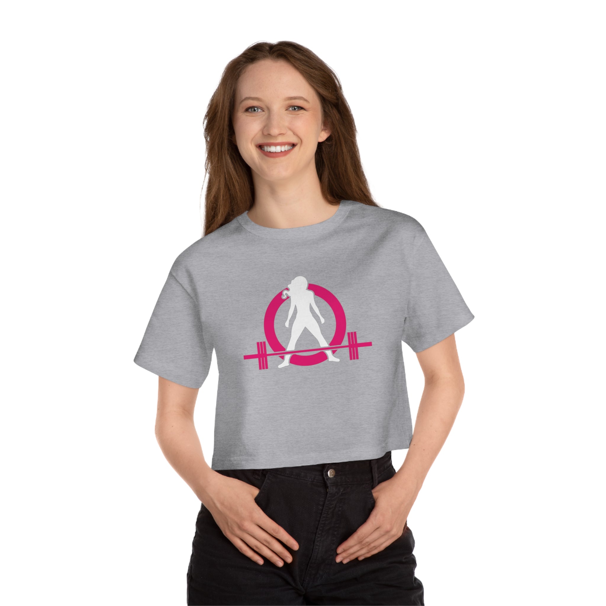 Champion Women's Heritage Cropped T-Shirt - Classic Color Logo