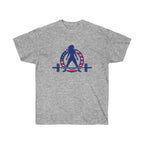 USA Logo - Unisex Ultra Cotton Tee - USA Logo Light - Plain Back