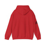 Lift Like.A Girl - Unisex Heavy Blend Hooded Sweatshirt - Black Logo on Front & Right Sleeve