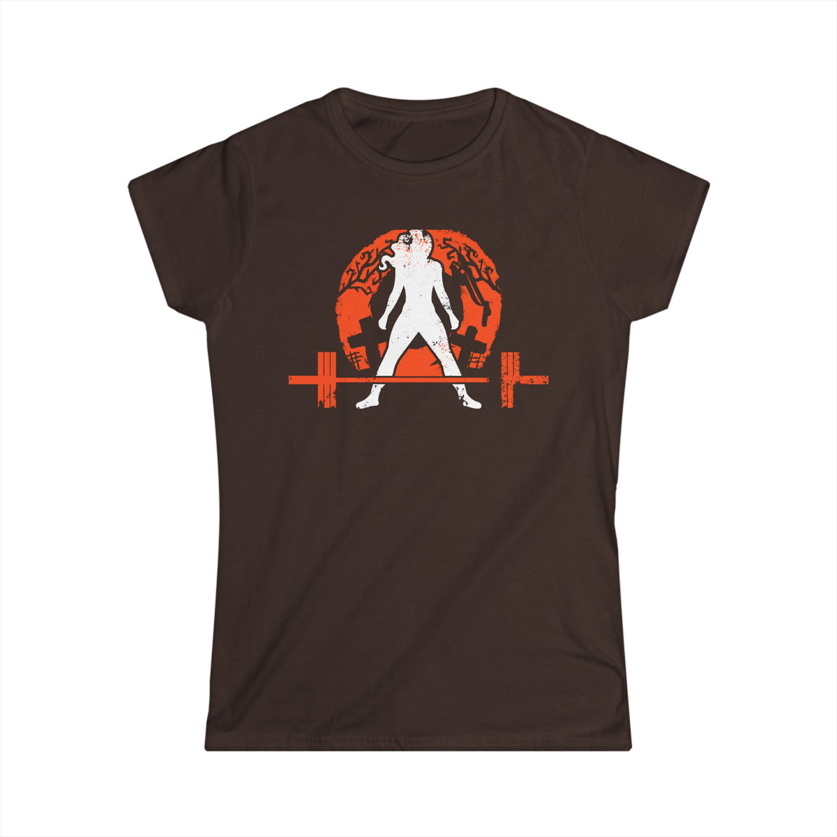 Women's Softstyle Tee - WWLW Halloween - Front Dark Logo Plain Back