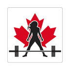 Square Stickers - Canada Logo - Classic Dark