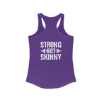 Strong Not Skinny – Women’s Racerback Tank | Front & Back Logo