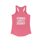 Strong Not Skinny – Women’s Racerback Tank | Front & Back Logo