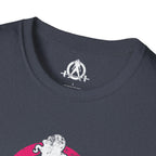 Unisex Softstyle T-Shirt - Color Distressed Logo - Plain Back