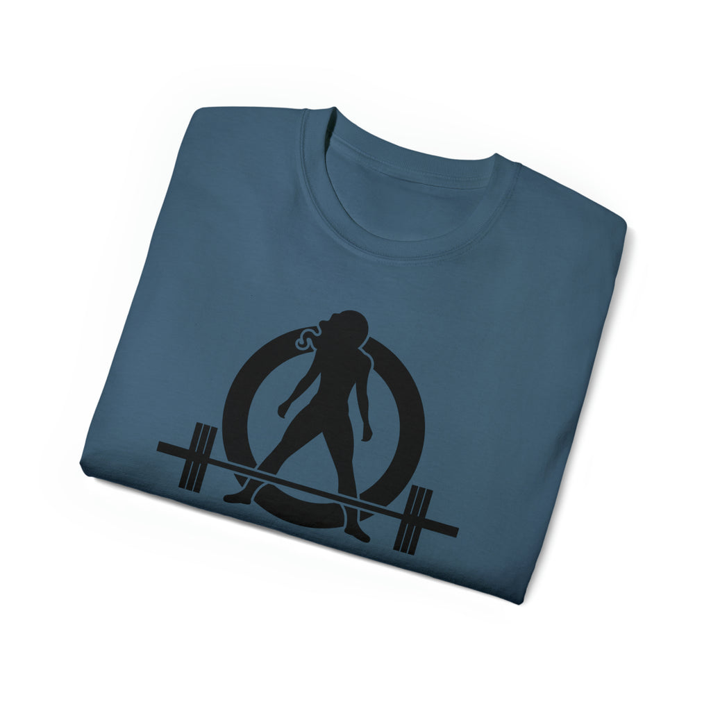 Classic Logo Black - Unisex Ultra Cotton Tee - Plain Back