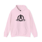 WWLW Distressed Black Logo Hoodie – Unisex Heavy Blend