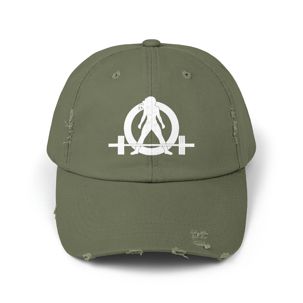Unisex Distressed Cap - White Distressed Logo
