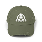 Unisex Distressed Cap - White Distressed Logo