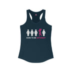 Dare To Be Different - Flex - Women's Ideal Racerback Tank - Front Logo and Small Back Logo