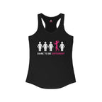Dare To Be Different - Flex - Women's Ideal Racerback Tank - Front Logo and Small Back Logo